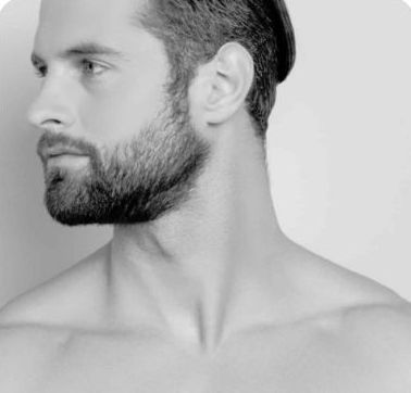 visuel : Boutons de rasage et poils incarnés de la barbe : le laser